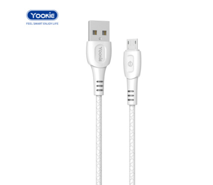 Chargers + Cables Yookie Charging Data Cable CB17-Micro 2.4A white